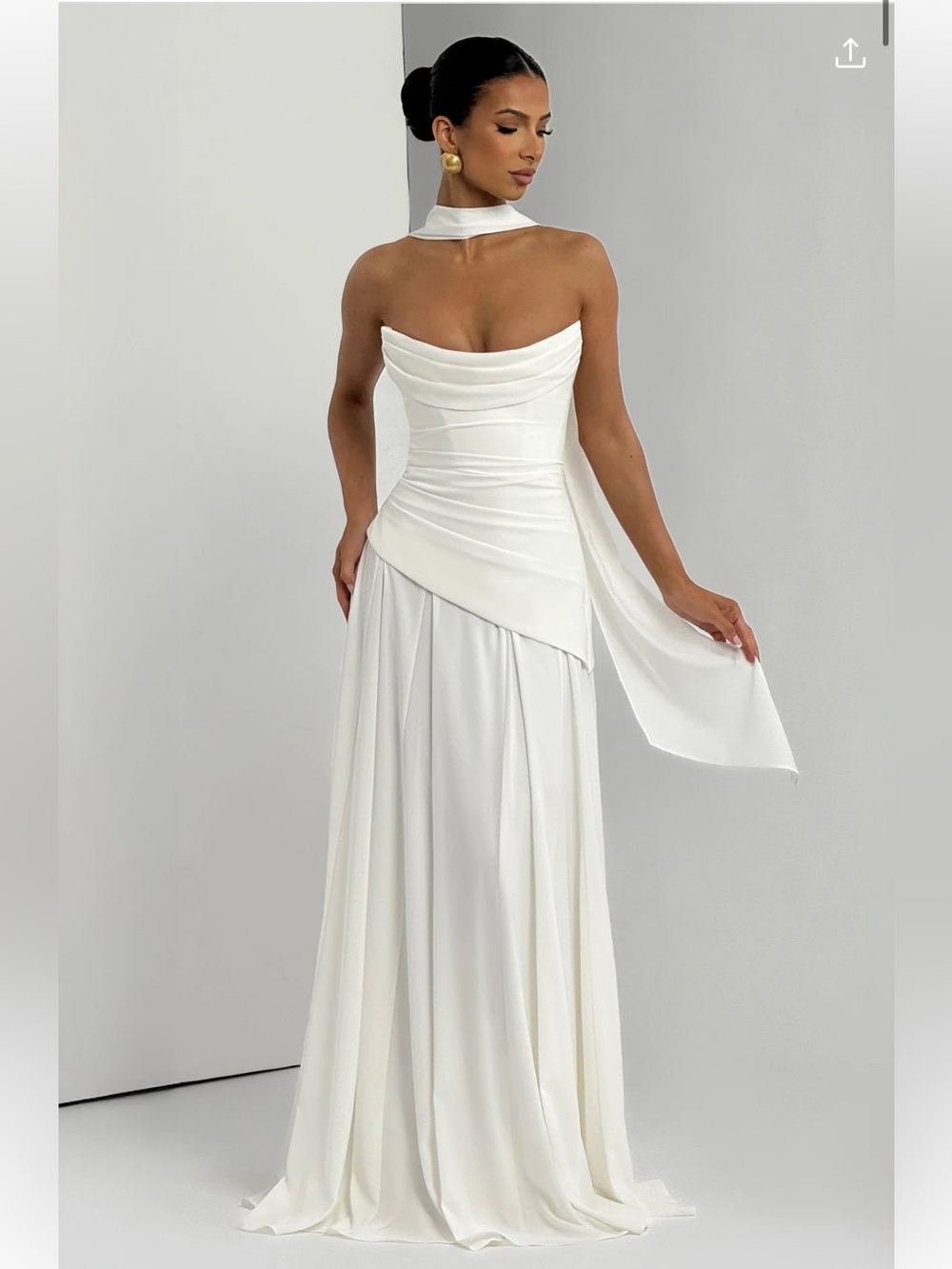 BABYBOO Patricia Maxi Dress (M) (Ivory) (Bridal, Bachelorette, Wedding) - Picture 2 of 7